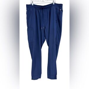 0473 Navy Blue Jogger Scrub Pants | Modern Utility Stretch Medical Workwear